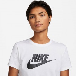 Nike Sportswear Essentials WMNS (DX7906-100)Γυναικείο T-shirt Λευκό με Στάμπα