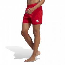 Adidas Performance Short Length Solid Swim Shorts (HT2160)ΚΟΚΚΙΝΟ ΑΝΔΡΙΚΟ ΜΑΓΙΟ