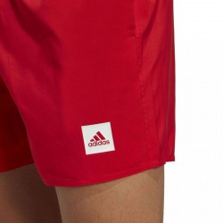Adidas Performance Short Length Solid Swim Shorts (HT2160)ΚΟΚΚΙΝΟ ΑΝΔΡΙΚΟ ΜΑΓΙΟ