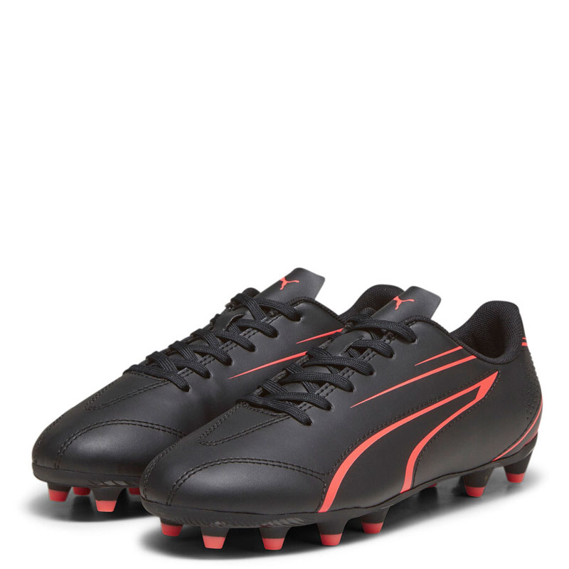 PUMA VITORIA FG/AG JR (107486-02)ΠΑΙΔΙΚΑ ΠΑΠΟΥΤΣΙΑ ΠΟΔΟΣΦΑΙΡΟΥ ΜΕ ΤΑΠΕΣ ΜΑΥΡΑ