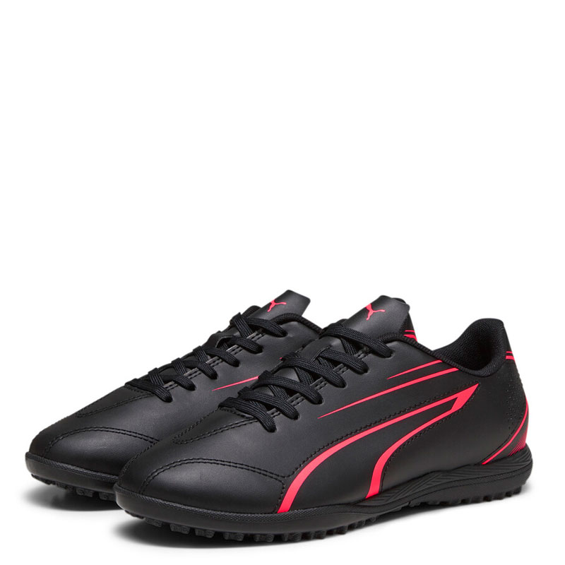 PUMA VITORIA JR TT (107487-02)ΠΑΙΔΙΚΑ ΠΑΠΟΥΤΣΙΑ ΠΟΔΟΣΦΑΙΡΟΥ ΜΕ ΣΧΑΡΑ ΜΑΥΡΑ