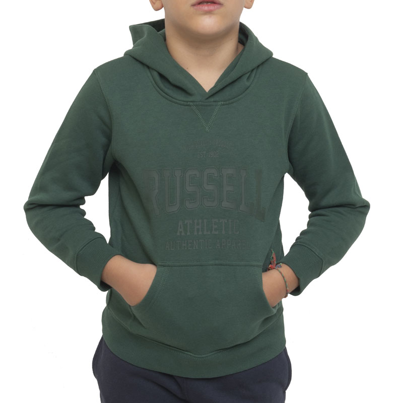 RUSSELL PULL OVER HOODY ΠΑΙΔΙΚΟ  ΦΟΥΤΕΡ ΠΡΑΣΙΝΟ(A3-902-2-DG1-225-DARK GREEN)