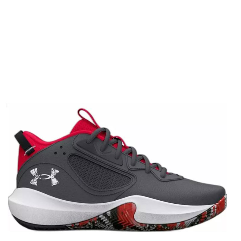 Under Armour Lockdown 6 GS (3025617-102)Παιδικά Παπούτσια Μπάσκετ  ΓΚΡΙ