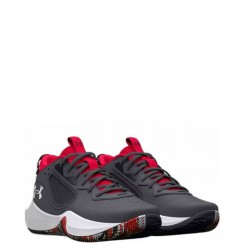 Under Armour Lockdown 6 GS (3025617-102)Παιδικά Παπούτσια Μπάσκετ  ΓΚΡΙ