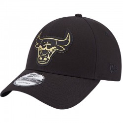 NEW ERA Chicago Bulls Metallic Badge Black 9FORTY Adjustable Cap (60364417)ΜΑΥΡΟ ΚΑΠΕΛΟ