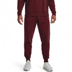 Under Armour Rival Fleece (1357128-690)Ανδρικο Παντελόνι Φόρμας με Λάστιχο Μπορντό