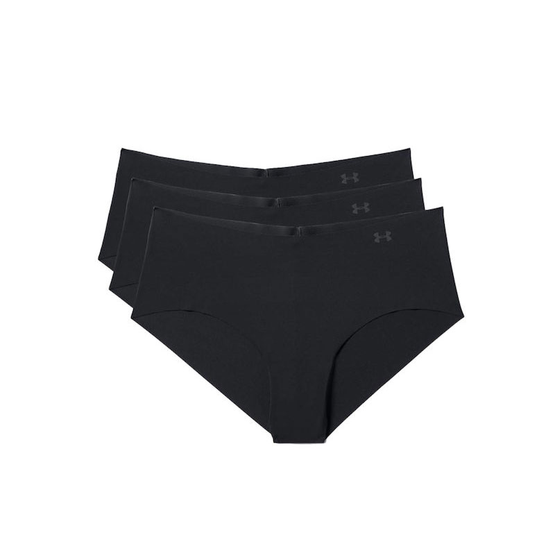 Under Armour Pure Stretch (1325616-001)Γυναικεία Slip 3Pack χωρίς Ραφές Μαύρα