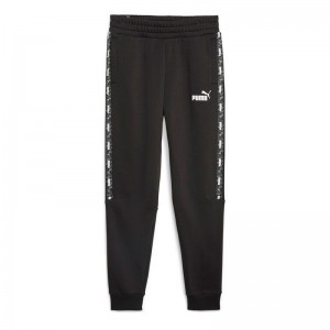 PUMA Essentials Tape Camo Sweatpants Men FL (675948-01)ΑΝΔΡΙΚΟ ΠΑΝΤΕΛΟΝΙ ΦΟΡΜΑΣ ΜΕ ΛΑΣΤΙΧΟ ΜΑΥΡΟ
