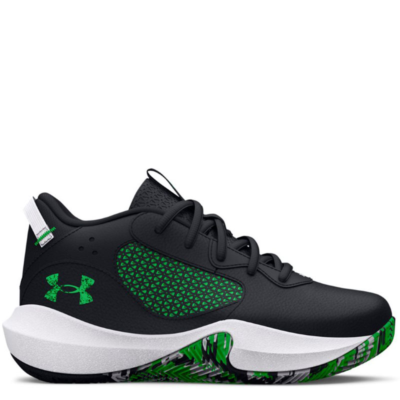 Under Armour Lockdown 6 PS (3025618-005)Παιδικά Παπούτσια Μπάσκετ Black/White/Green Screen