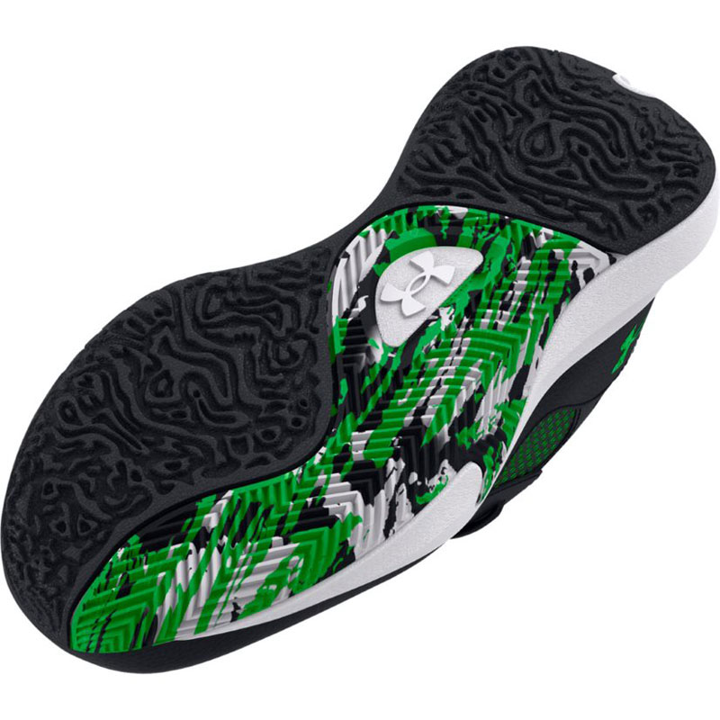 Under Armour Lockdown 6 PS (3025618-005)Παιδικά Παπούτσια Μπάσκετ Black/White/Green Screen