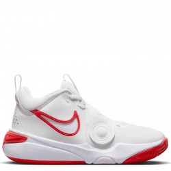 Nike Team Hustle D11 GS (DV8996-102)Παιδικά Παπούτσια Μπάσκετ Summit White / Track Red