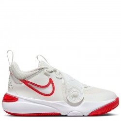 Nike Team Hustle D11 PS (DV8994-102)Παιδικά Παπούτσια Μπάσκετ Summit White / Track Red