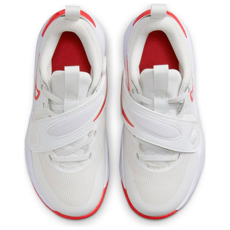 Nike Team Hustle D11 PS (DV8994-102)Παιδικά Παπούτσια Μπάσκετ Summit White / Track Red