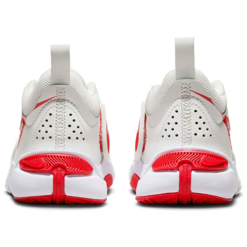 Nike Team Hustle D11 PS (DV8994-102)Παιδικά Παπούτσια Μπάσκετ Summit White / Track Red