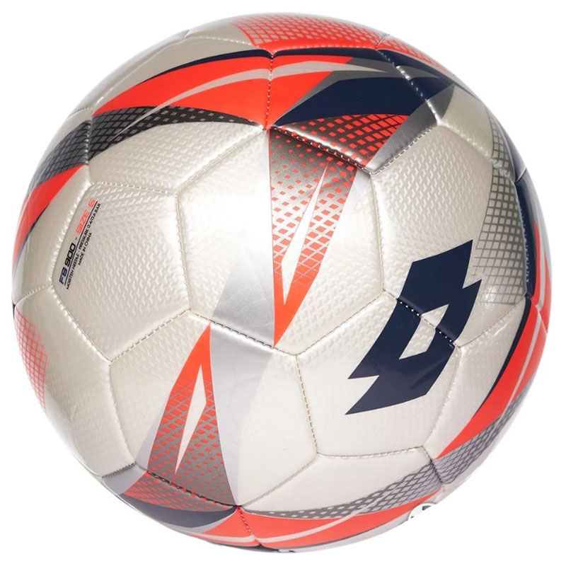 Lotto BL FB 900 V 5 (L59131-1J9)Μπάλα Ποδοσφαίρου ALL WHITE/NAVY BLUE/FIERY CORAL