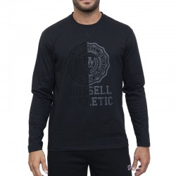 RUSSELL ATH ROSE-L/S CREWNECK TEE SHIRT (A3-037-2-IO-099)ΑΝΔΡΙΚΟ T-SHIRT ΜΑΚΡΥΜΑΝΙΚΟ ΜΑΥΡΟ