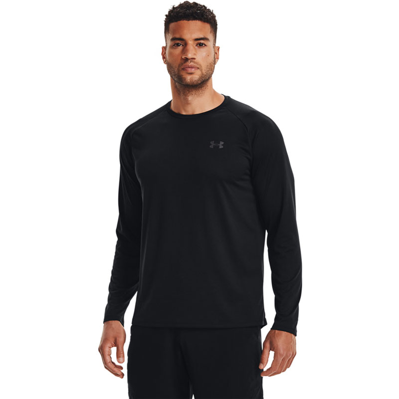 Under Armour Tech 2.0 LS  Ανδρική Μπλούζα Μακρυμάνικη Μαύρη (1328496-001)