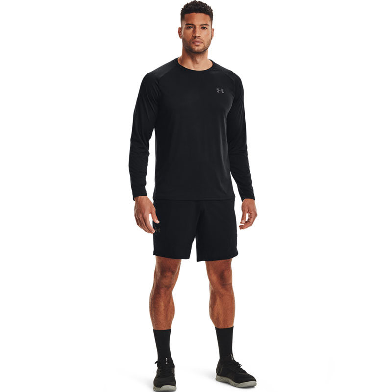 Under Armour Tech 2.0 LS  Ανδρική Μπλούζα Μακρυμάνικη Μαύρη (1328496-001)