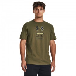 Under Armour CORE NOVELTY GRAPHIC SS ανδρική μπλούζα Green / Black(1380957-390)