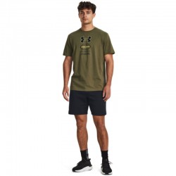 Under Armour CORE NOVELTY GRAPHIC SS ανδρική μπλούζα Green / Black(1380957-390)