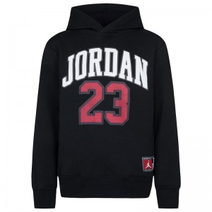 JORDAN BOYS FLEECE PULLOVER HOODIE (95C479-023)Παιδικό Φούτερ με Κουκούλα Μαύρο