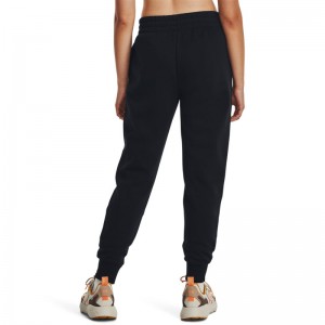 Under Armour Womens Rival Fleece Jogger (1379438-001)Παντελόνι Γυναικείας Φόρμας με Λάστιχο Μαύρο