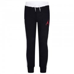 JORDAN JUMPMAN AIR SPECKLE FLC PANTS (95A168-F66)ΠΑΙΔΙΚΟ ΠΑΝΤΕΛΟΝΙ ΦΟΡΜΑΣ ΜΕ ΛΑΣΤΙΧΟ ΜΑΥΡΟ/ΛΕΥΚΟ