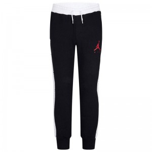 JORDAN JUMPMAN AIR SPECKLE FLC PANTS (95A168-F66)ΠΑΙΔΙΚΟ ΠΑΝΤΕΛΟΝΙ ΦΟΡΜΑΣ ΜΕ ΛΑΣΤΙΧΟ ΜΑΥΡΟ/ΛΕΥΚΟ