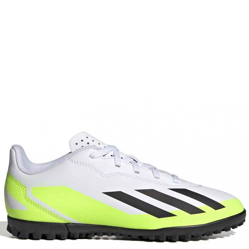 ADIDAS X CRAZYFAST.4 TF J (IE4066)ΠΑΙΔΙΚΑ ΠΑΠΟΥΤΣΙΑ ΠΟΔΟΣΦΑΙΡΟΥ ΜΕ ΣΧΑΡΑ Cloud White / Core Black / Lucid Lemon