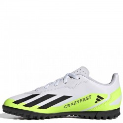 ADIDAS X CRAZYFAST.4 TF J (IE4066)ΠΑΙΔΙΚΑ ΠΑΠΟΥΤΣΙΑ ΠΟΔΟΣΦΑΙΡΟΥ ΜΕ ΣΧΑΡΑ Cloud White / Core Black / Lucid Lemon