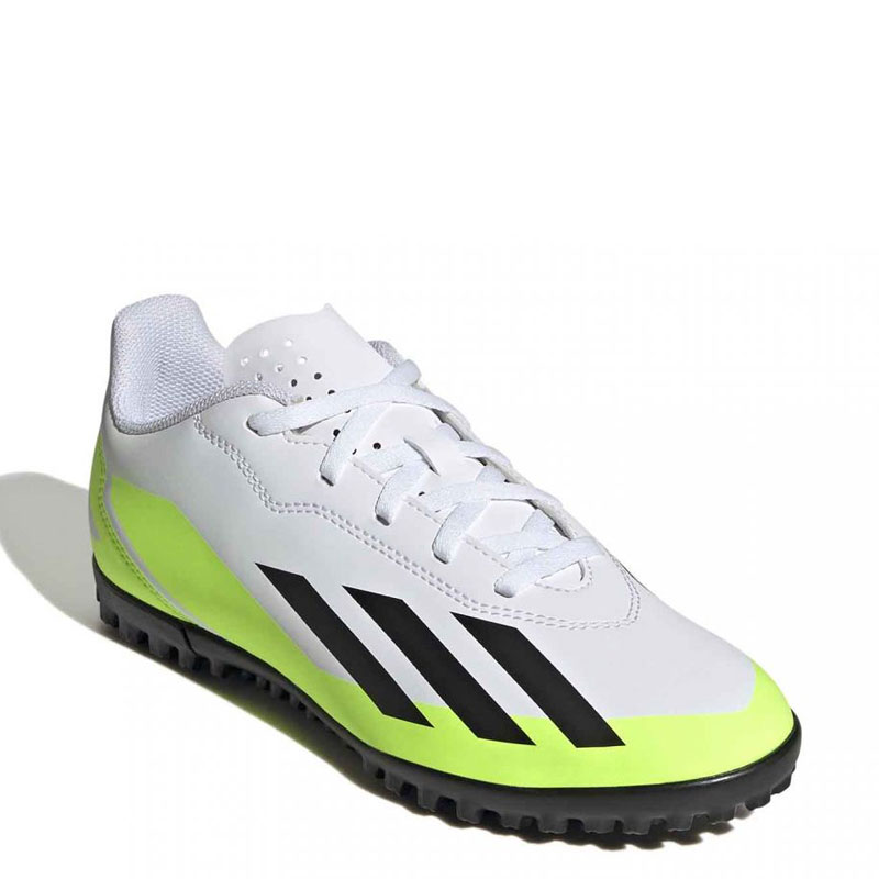 ADIDAS X CRAZYFAST.4 TF J (IE4066)ΠΑΙΔΙΚΑ ΠΑΠΟΥΤΣΙΑ ΠΟΔΟΣΦΑΙΡΟΥ ΜΕ ΣΧΑΡΑ Cloud White / Core Black / Lucid Lemon