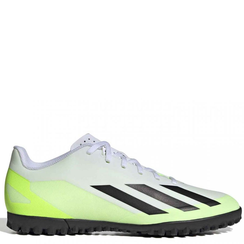 Adidas Χ Crazyfast.4 TF (IE1583)Ανδρικα Ποδοσφαιρικά Παπούτσια με Σχάρα Cloud White / Core Black / Lucid Lemon