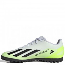 Adidas Χ Crazyfast.4 TF (IE1583)Ανδρικα Ποδοσφαιρικά Παπούτσια με Σχάρα Cloud White / Core Black / Lucid Lemon