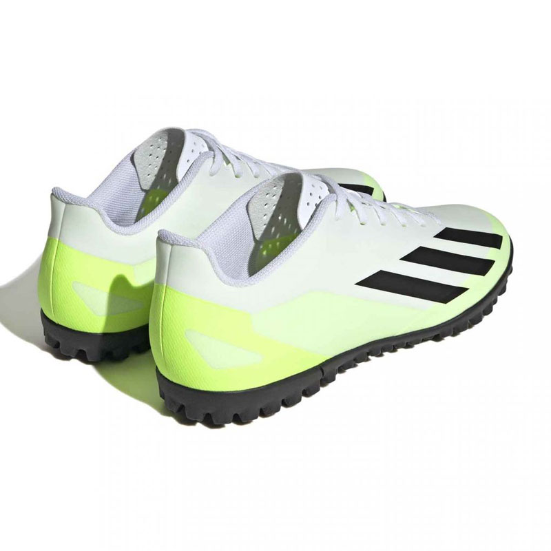 Adidas Χ Crazyfast.4 TF (IE1583)Ανδρικα Ποδοσφαιρικά Παπούτσια με Σχάρα Cloud White / Core Black / Lucid Lemon