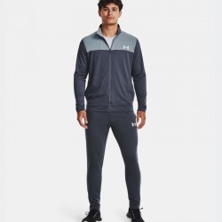 UNDER ARMOUR EMEA TRACKSUIT NOVELTY (1366212-044)ΑΝΔΡΙΚΟ ΣΕΤ ΦΟΡΜΑΣ Downpour Gray / Harbor Blue