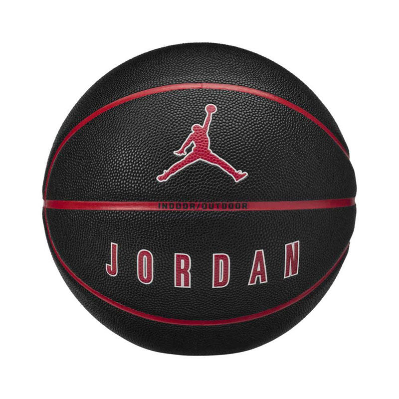 JORDAN ULTIMATE 2.0 8P DEFLATED (J.100.8254-017)Μπάλα Μπάσκετ Indoor/Outdoor BLACK/FIRE RED