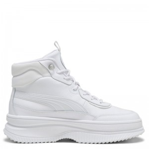 PUMA Mayra Hi (392316-01)Γυναικειο Δερματινο Μποτακι Λευκο PUMA Mayra Hi (392316-01)Γυναικειο Δερματινο Μποτακι Λευκο