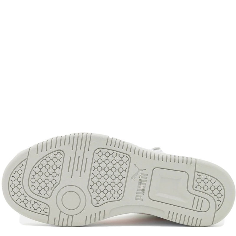 PUMA Rebound V6 Mid Sneakers Kids (393832-04)ΠΑΙΔΙΚΑ ΜΠΟΤΑΚΙΑ White/Frosty Pink/Sedate Gray