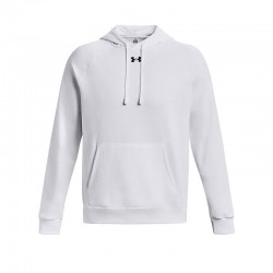 UNDER ARMOUR RIVAL FLEECE HOODIE (1379757-100)Ανδρικό Φούτερ με Κουκούλα και Τσέπες ΛΕΥΚΟ