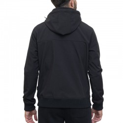 RUSSELL ATHLETIC ZIP THROUGH HOODY SOFTSHELL JACKET (A3-722-2-IO-099)ΑΝΔΡΙΚΟ ΜΑΥΡΟ ΜΠΟΥΦΑΝ