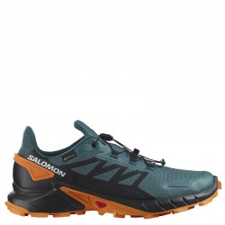 Salomon Supercross 4 GTX (471198)Ανδρικά Παπούτσια Trail Running Αδιάβροχα με Μεμβράνη Gore-Tex Stargazer/Black/ Turmeric