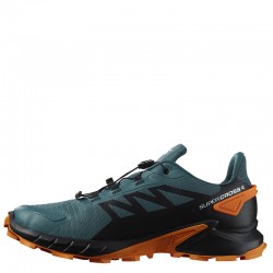 Salomon Supercross 4 GTX (471198)Ανδρικά Παπούτσια Trail Running Αδιάβροχα με Μεμβράνη Gore-Tex Stargazer/Black/ Turmeric