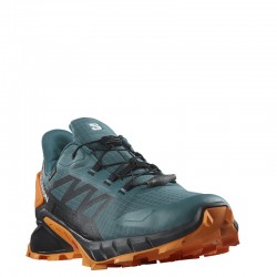 Salomon Supercross 4 GTX (471198)Ανδρικά Παπούτσια Trail Running Αδιάβροχα με Μεμβράνη Gore-Tex Stargazer/Black/ Turmeric