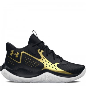 UNDER ARMOUR JET 23 GS (3026635-002)Παιδικά Παπούτσια Μπασκετ  BLACK/METALLIC GOLD