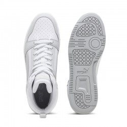 PUMA Rebound V6 (392326-05)ΑΝΔΡΙΚΟ ΥΠΟΔΗΜΑ ΜΠΟΤΑΚΙ  White/Ash Gray