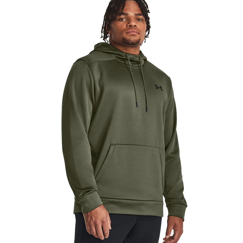 UNDER ARMOUR FLEECE HOODIE (1373353-390)Ανδρικό Φούτερ με Κουκούλα και Τσέπες ΛΑΔΙ