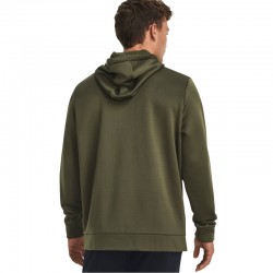 UNDER ARMOUR FLEECE FULL ZIP HOODIE (1373357-390)Ανδρικη Ζακετα με Κουκούλα Χακί