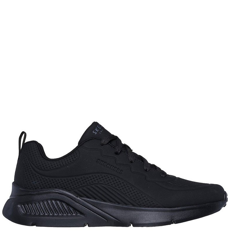 Skechers Deboss Durabuck Lace Up Fashion WMNS (177288-BBK)ΓΥΝΑΙΚΕΙΟ ΥΠΟΔΗΜΑ ΜΑΥΡΟ