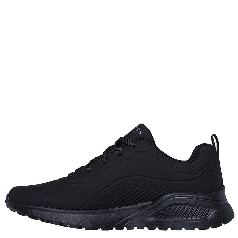 Skechers Deboss Durabuck Lace Up Fashion WMNS (177288-BBK)ΓΥΝΑΙΚΕΙΟ ΥΠΟΔΗΜΑ ΜΑΥΡΟ