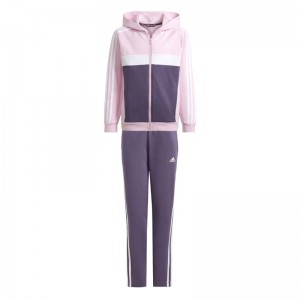 ADIDAS GIRLS 3 STRIPES SET (IJ5372)ΠΑΙΔΙΚΟ ΣΕΤ ΦΟΡΜΕΣ  ΡΟΖ/ΜΩΒ/ΛΕΥΚΟ